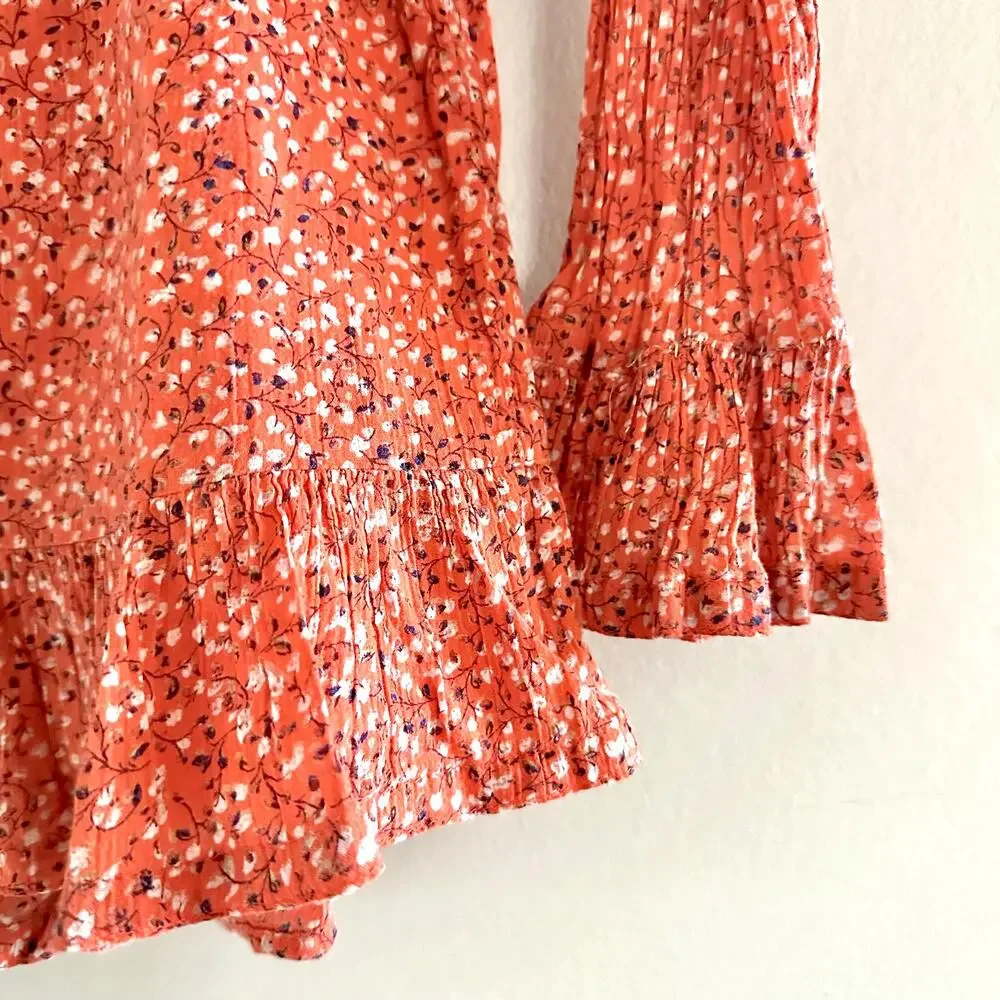 Old Navy Girls Floral Peplum Top | Bell Sleeves | Size 5T